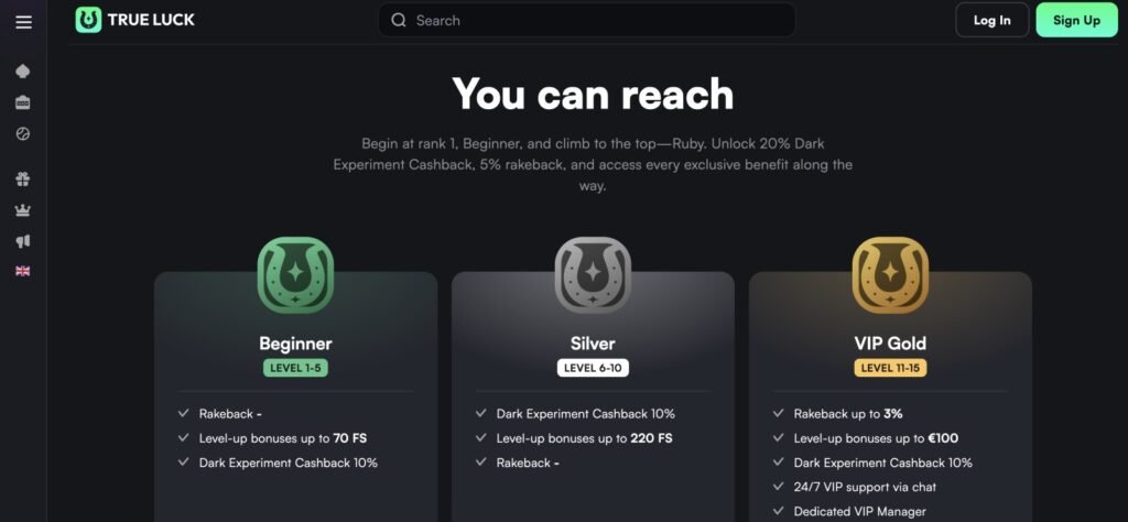 spelaanbod van trueluck